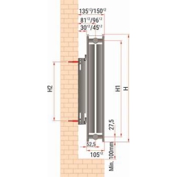 GRZEJNIK STALOWY PANELOWY dwupanelowy 600 x 800 mm C22 BOCZNY  Wyprzedaż 24H
