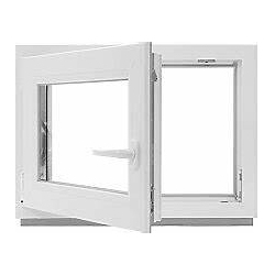 Okno PCV 70 X 50 / 700 X 500 Okna RU Białe Szyba Matowa 24H