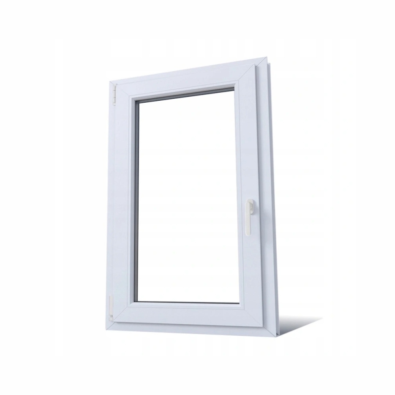 Okno PCV 50 x 80 cm Okna RU Białe Szyba Podwójna Matowa 24H