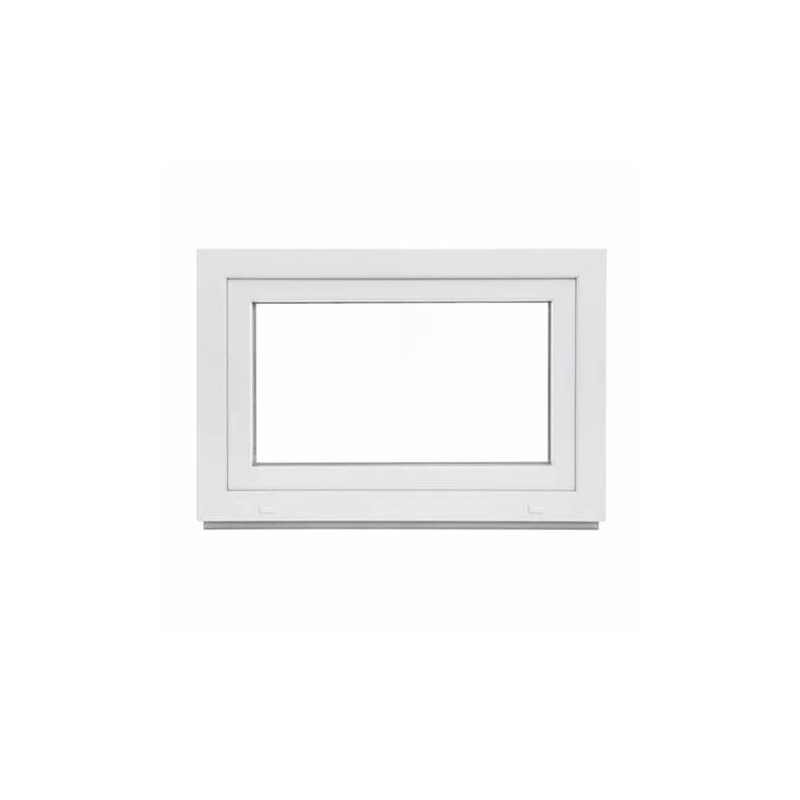 Okno PCV 70 x 40 cm Okna RU Białe Szyba Podwójna Matowa 24H