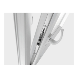 Okno PCV 70 x 40 cm Okna RU Białe Szyba Podwójna Matowa 24H