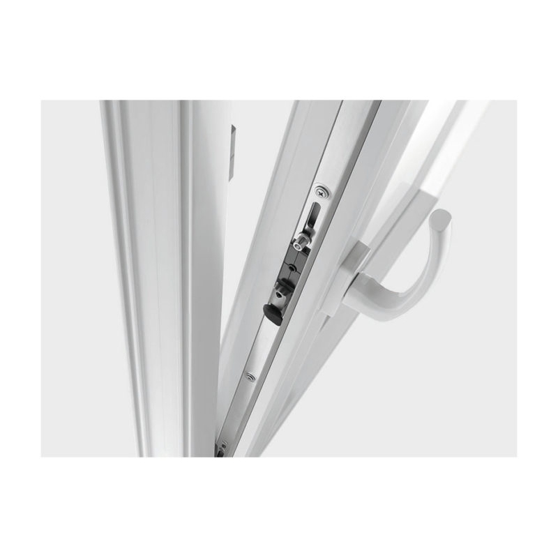 Okno PCV 70 x 40 cm Okna RU Białe Szyba Podwójna Matowa 24H