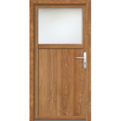 Drzwi Zewnętrzne PCV 90 x 200 Drzwi Wejściowe Złoty Dąb 24H