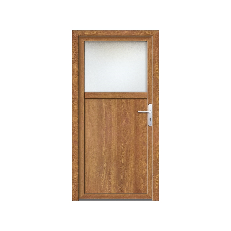 Drzwi Zewnętrzne PCV 90 x 200 Drzwi Wejściowe Złoty Dąb 24H