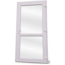 Drzwi Zewnętrzne PCV 100 x 210 Drzwi Wejściowe Białe Drzwi Od Ręki