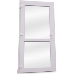 Drzwi Zewnętrzne PCV 100 x 210 Drzwi Wejściowe Białe Drzwi Od Ręki