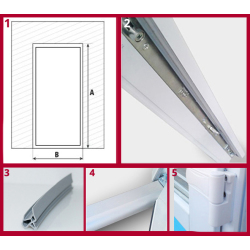 Drzwi Zewnętrzne PCV 100 x 210 Drzwi Wejściowe Białe Drzwi Od Ręki