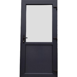 Drzwi Zewnętrzne PCV 100 x 210 Drzwi Antracytowe Sklep Biuro 24H