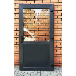 Drzwi Zewnętrzne PCV 100 x 210 Drzwi Antracytowe Sklep Biuro 24H