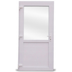 Drzwi Zewnętrzne PCV 100 x 210 Drzwi Wejściowe Białe Drzwi Od Ręki