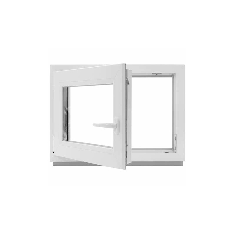Okno PCV 60 x 40 cm Okna RU Białe Szyba Podwójna 24H