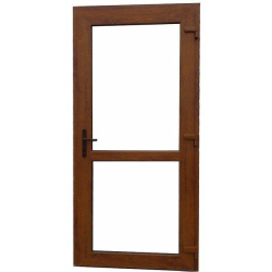 Drzwi Zewnętrzne PCV 105 x 210 cm Drzwi PVC Złoty Dąb 24H