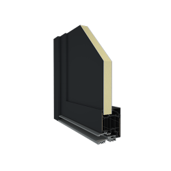 Drzwi Zewnętrzne PCV 100 x 210 Drzwi Sklepowe Antracyt Drzwi Od Ręki