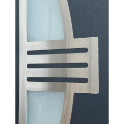 Drzwi Zewnętrzne PCV 105 x 210 Drzwi PVC INOX Antracytowe Od Ręki