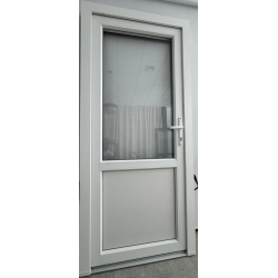 Drzwi Zewnętrzne PCV 105 x 210 Drzwi PVC Antracyt Od Ręki