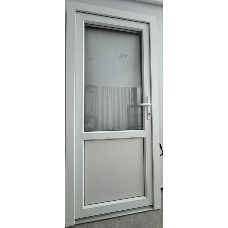 Drzwi Zewnętrzne PCV 105 x 210 Drzwi PVC Antracyt Od Ręki