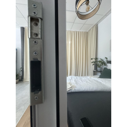 Drzwi Zewnętrzne PCV 100 x 210 cm Drzwi PVC Sklepowe Złoty Dąb 24H