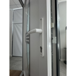 Drzwi Zewnętrzne PCV 100 x 210 cm Drzwi PVC Sklepowe Złoty Dąb 24H