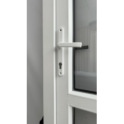 Drzwi Zewnętrzne PCV 105 x 210 cm Drzwi PVC Złoty Dąb 24H