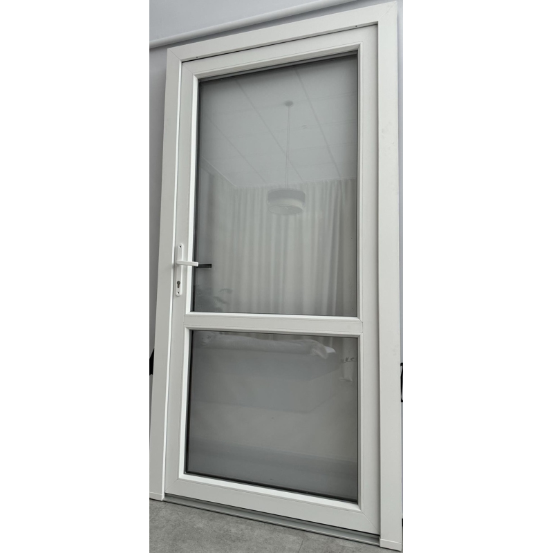 Drzwi Zewnętrzne PCV 105 x 210 cm Drzwi PVC Złoty Dąb 24H