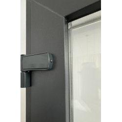 Zewnętrzne PCV 105 x 210 Drzwi Sklepowe Antracyt Drzwi Od Ręki