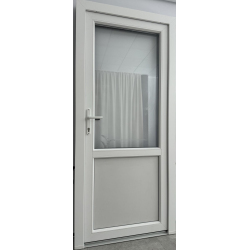 Zewnętrzne PCV 105 x 210 Drzwi Sklepowe Antracyt Drzwi Od Ręki