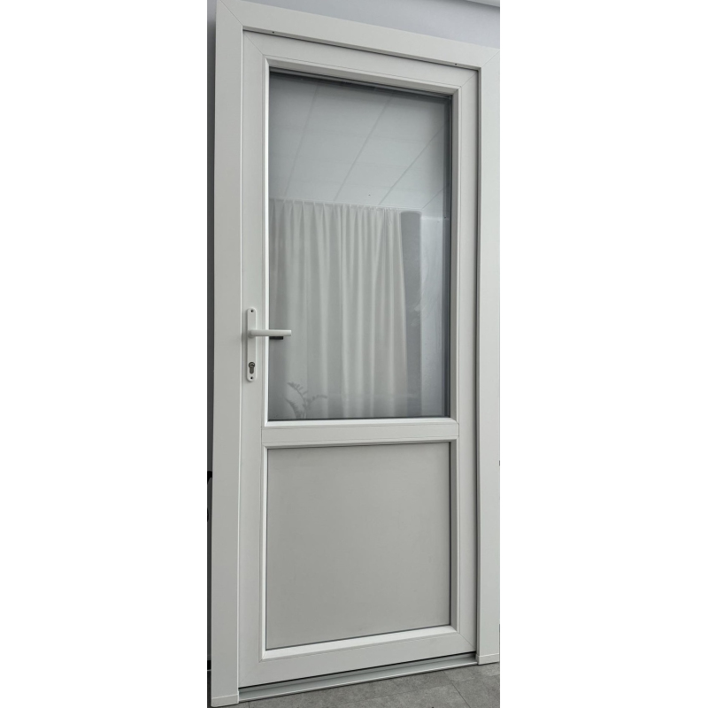 Zewnętrzne PCV 105 x 210 Drzwi Sklepowe Antracyt Drzwi Od Ręki