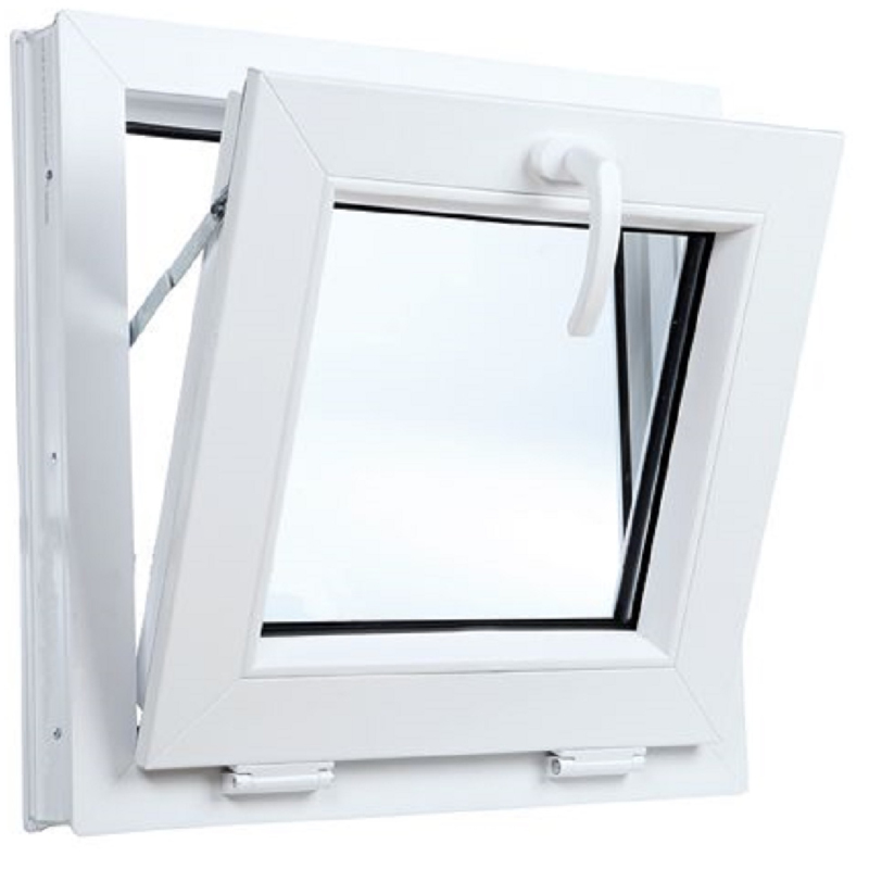 Okno PCV 50x40 cm 500x400 mm Okno Uchylne Białe Dwuszybowe