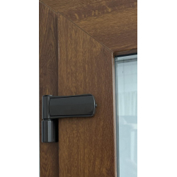 Drzwi Zewnętrzne PCV 105 x 210 cm Drzwi Wejściowe Złoty Dąb 24H