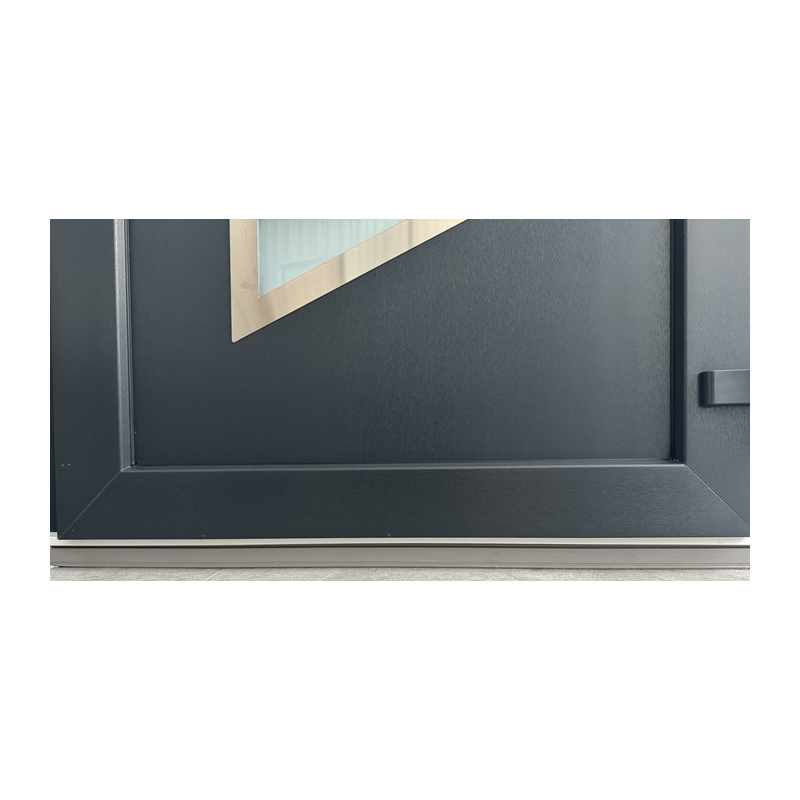 Drzwi Zewnętrzne PCV 105 x 210 Nowoczesne Drzwi PVC INOX Antracytowe