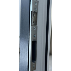 Drzwi Zewnętrzne PCV 105 x 210 Nowoczesne Drzwi PVC INOX Antracytowe