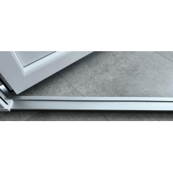 Drzwi Zewnętrzne PCV 105 x 210 Nowoczesne Drzwi PVC INOX Antracytowe Od Ręki