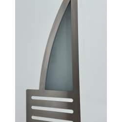 Drzwi Zewnętrzne PCV 105 x 210 Nowoczesne Drzwi PVC INOX Antracytowe Od Ręki