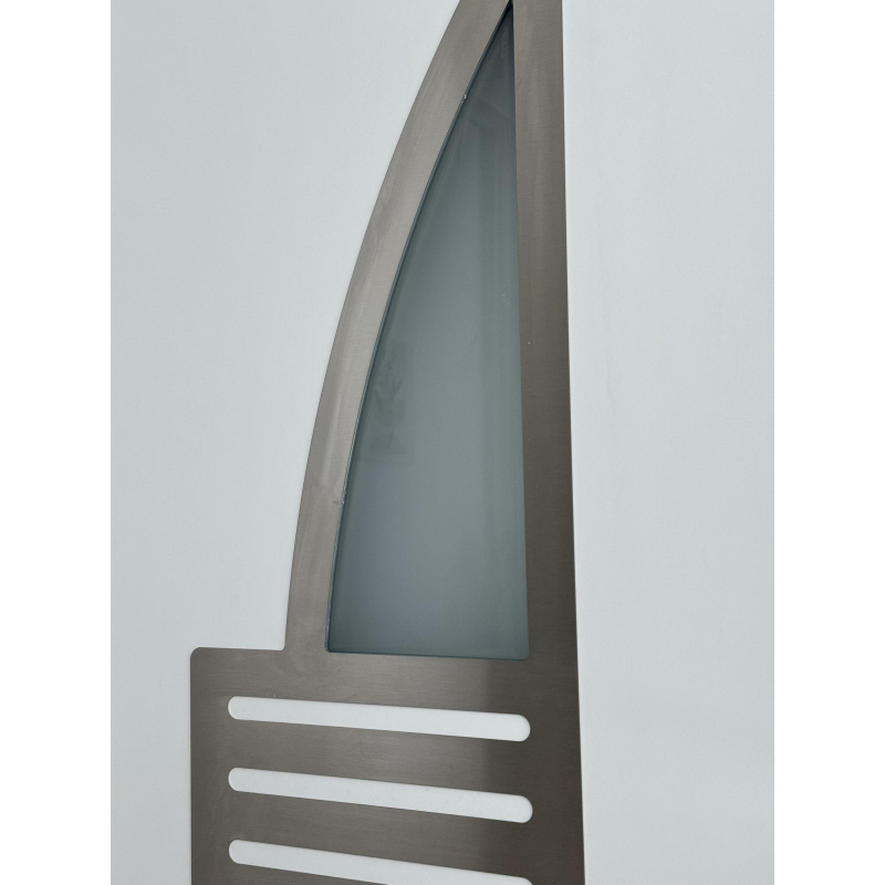 Drzwi Zewnętrzne PCV 105 x 210 Nowoczesne Drzwi PVC INOX Antracytowe Od Ręki