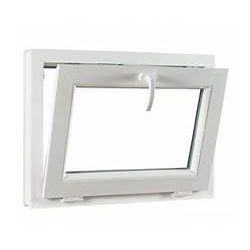 Okno PCV Uchylne 85 X 45 Okno Złoty Dąb Szyba Matowa 24H