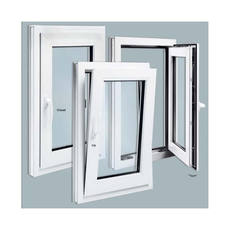 Okno PCV 60 x 80 cm Białe Uchylno-Rozwierne Szyba Podwójna 24H