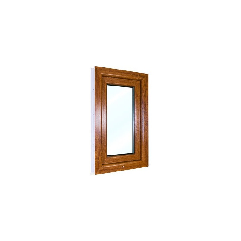 Okno PCV Lewe 50 x 60 cm Okna RU Szyba Podwójna Matowa 24H