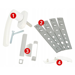 Okno PCV 50 x 60 Białe Rozwierno-Uchylne Dwuszybowe Lewe