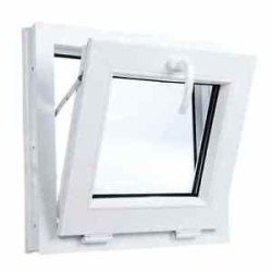 Okno PCV 40 x 40 cm Okna Uchylne Złoty Dąb Szyba Podwójna 24H