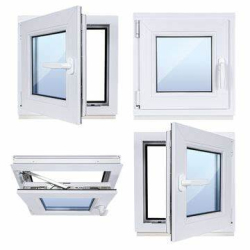 Okno PCV 70 x 70 cm  Okno PVC Uchylno-Rozwierne Białe 24H
