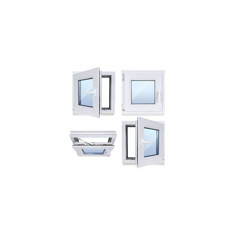 Okno PCV 50 x 50 cm  Okno Uchylno-Rozwierne Złoty Dąb 24H