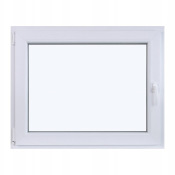 Okno PCV 80 x 60 cm Okno RU Prawe Lewe Szyba Podwójna Mat