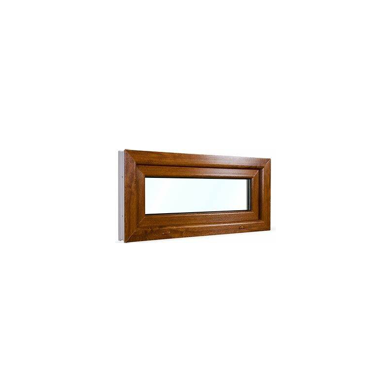 Okno PCV Uchylne 90 x 45 cm Okno Złoty Dąb Szyba Podwójna 24H