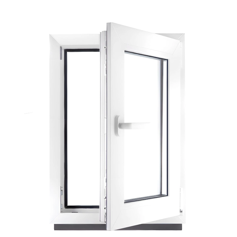 Okno PCV 55 x 85 cm Okno Rozwierno-Uchylne Białe PRAWE Dwuszybowe