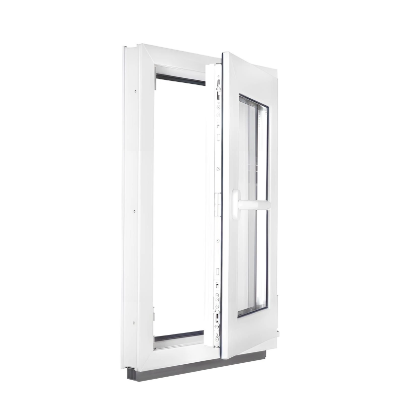 Okno PCV 55 x 85 cm Okno Rozwierno-Uchylne Białe PRAWE Dwuszybowe