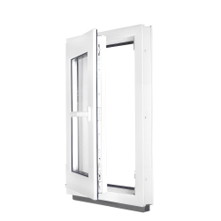 Okno PCV 50 x 60 Białe Rozwierno-Uchylne Dwuszybowe Lewe