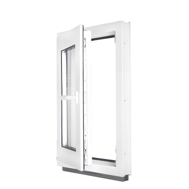Okno PCV 50 x 60 Białe Rozwierno-Uchylne Dwuszybowe Lewe
