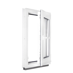 Okno PCV 75 x 90 cm Białe Rozwierno-Uchylne Dwuszybowe PRAWE